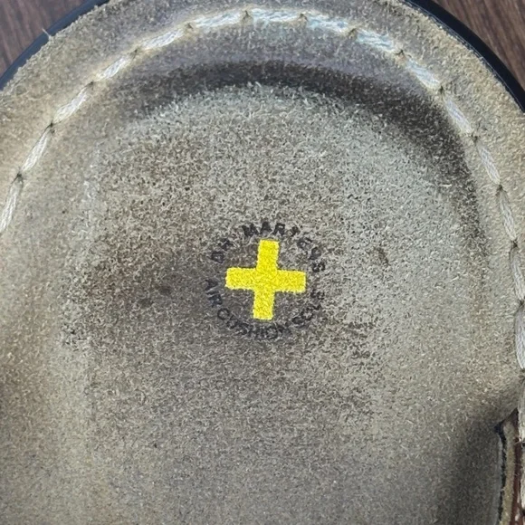 Dr. Martens VTG Brown Leather Unisex Slip-Ons - Picture 2 of 9